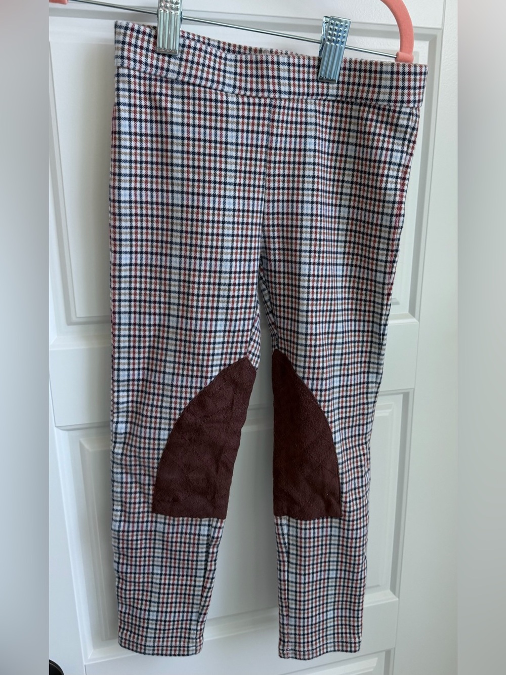 Janie and Jack Plaid Girls Equestrian Leggings